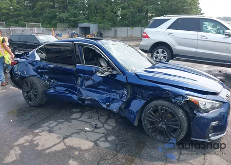 2018 Infiniti Q50 3.0T Sport z USA, uszkodzony, nr VIN JN1EV7AR3JM433922